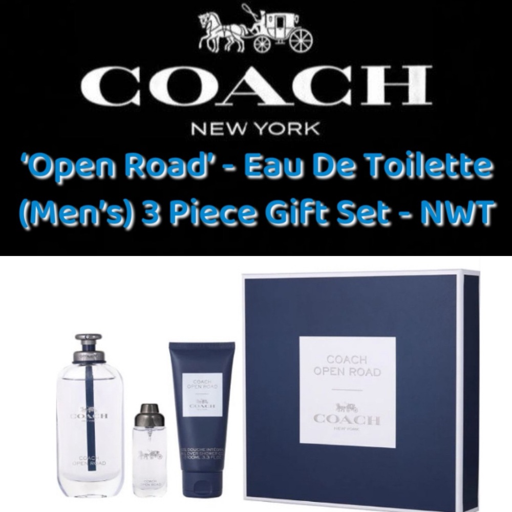 COACH - ‘Open Road’ Men’s Cologne 3 Piece Gift Set